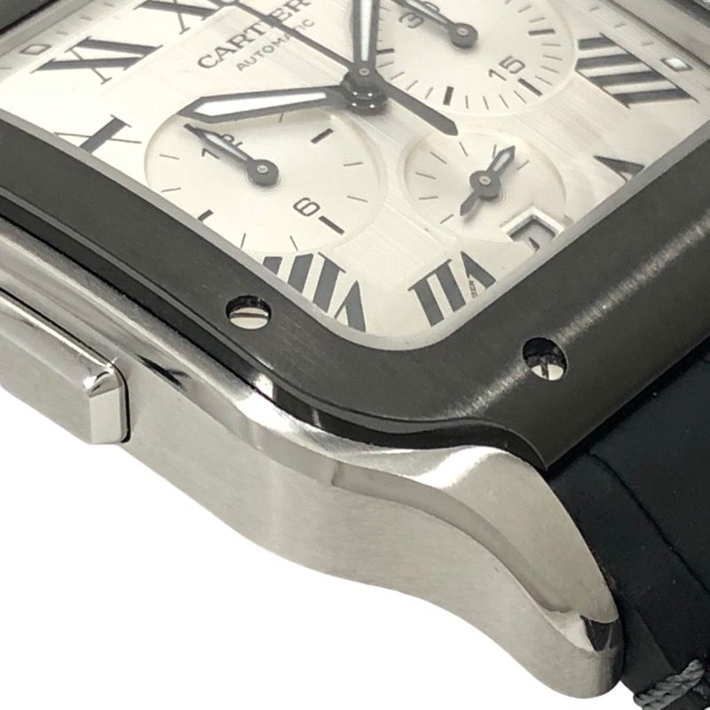 カルティエ Cartier サントスドゥカルティエXL WSSA0017 SS/革ベルト 自動巻き メンズ 腕時計