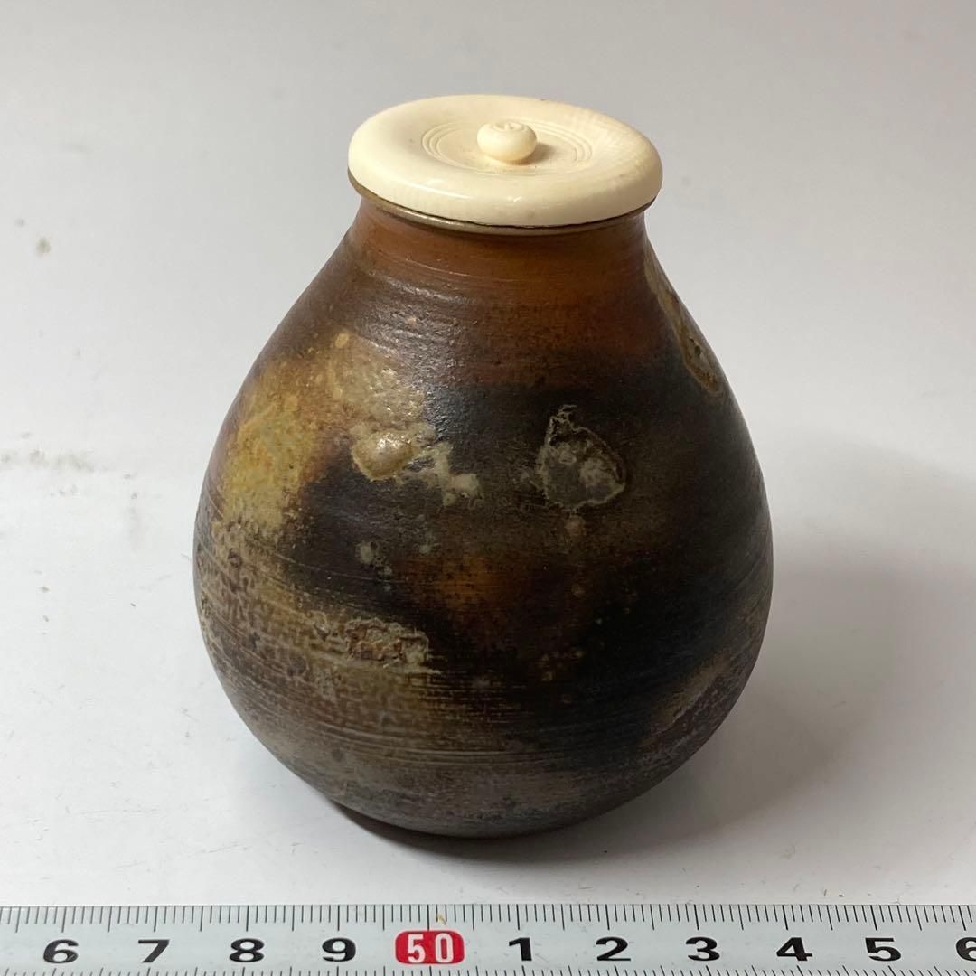 茶入共箱タニチ高さ約8.3cm東金6-0305