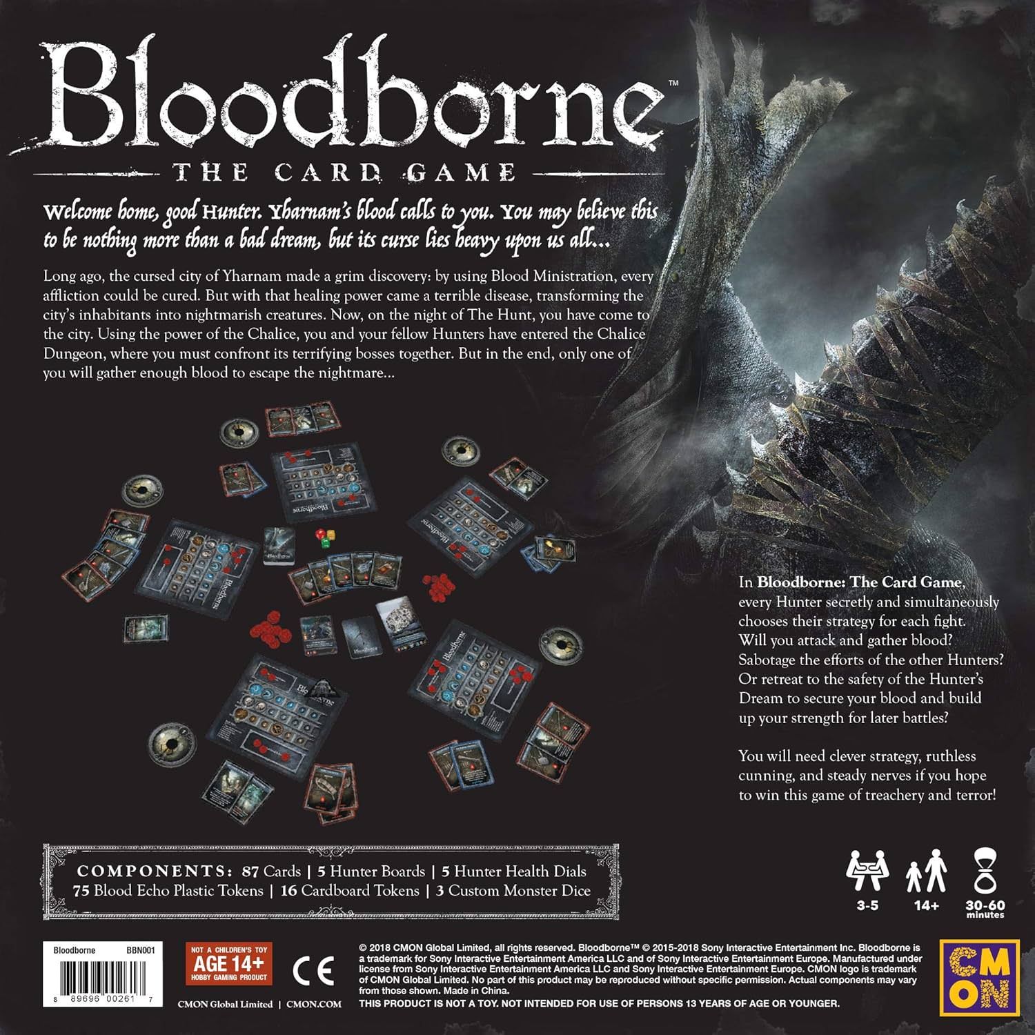 外箱傷み ボードゲーム Bloodborne The Card Game CMON 英語版 日本語説明書なし