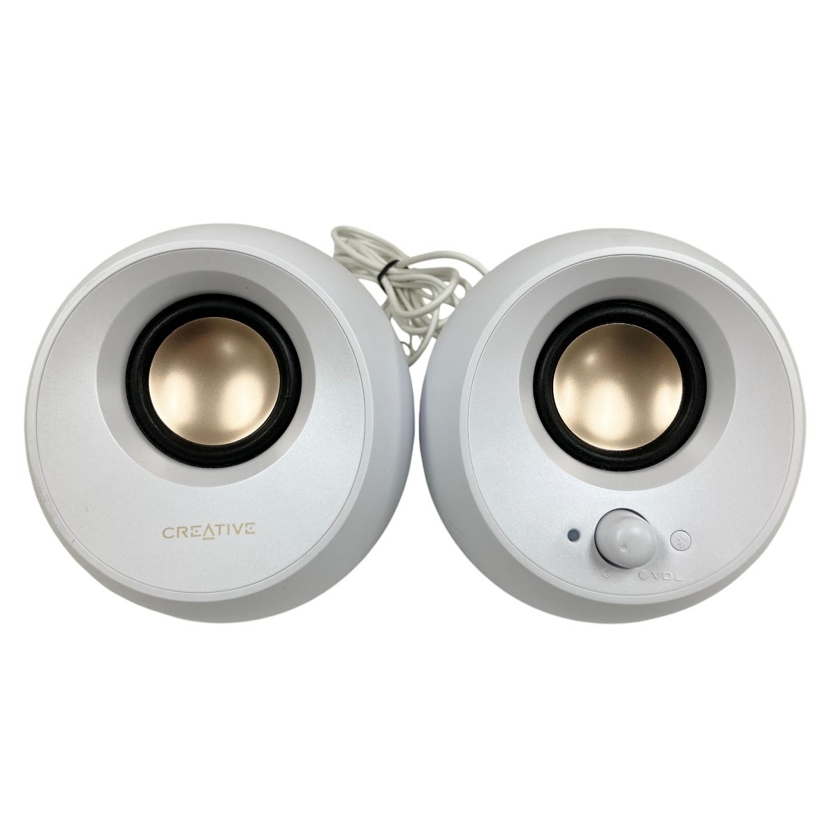 CREATIVE PEBBLE V3 MF1700 PCスピーカー ペア ホワイト 音響機材 PC クリエイティブ O10428943