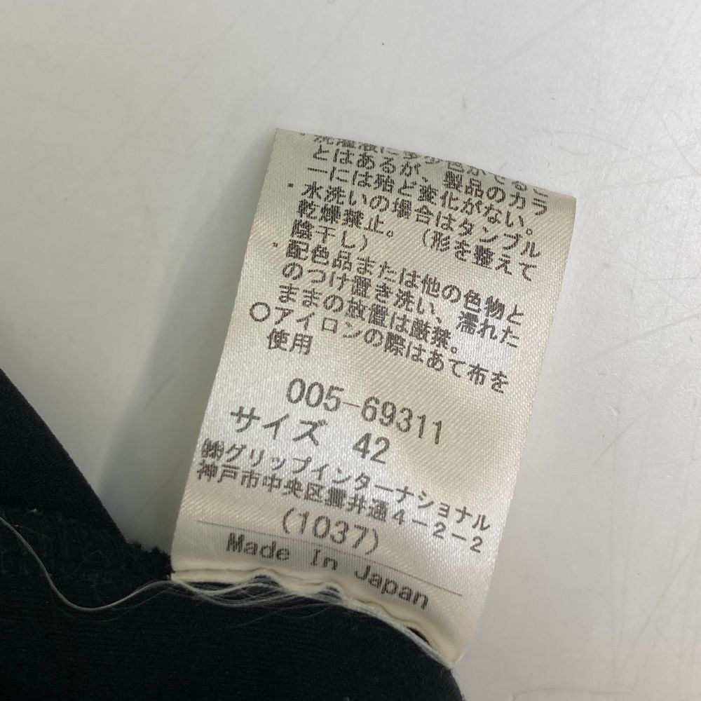 サイズ：42 MUNITALP ムニタルプ ノースリーブワンピース ブラック系