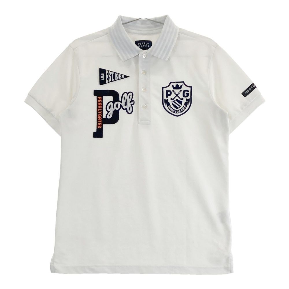 サイズ：4 PEARLY GATES パーリーゲイツ 半袖ポロシャツ ホワイト系