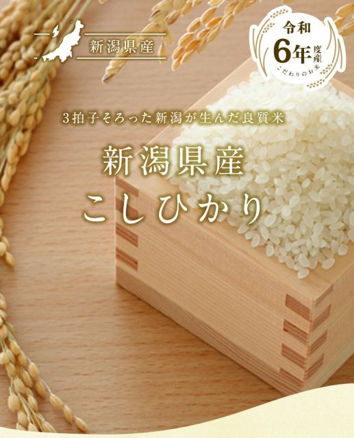 新潟産コシヒカリ令和6年 20kg 送料込み