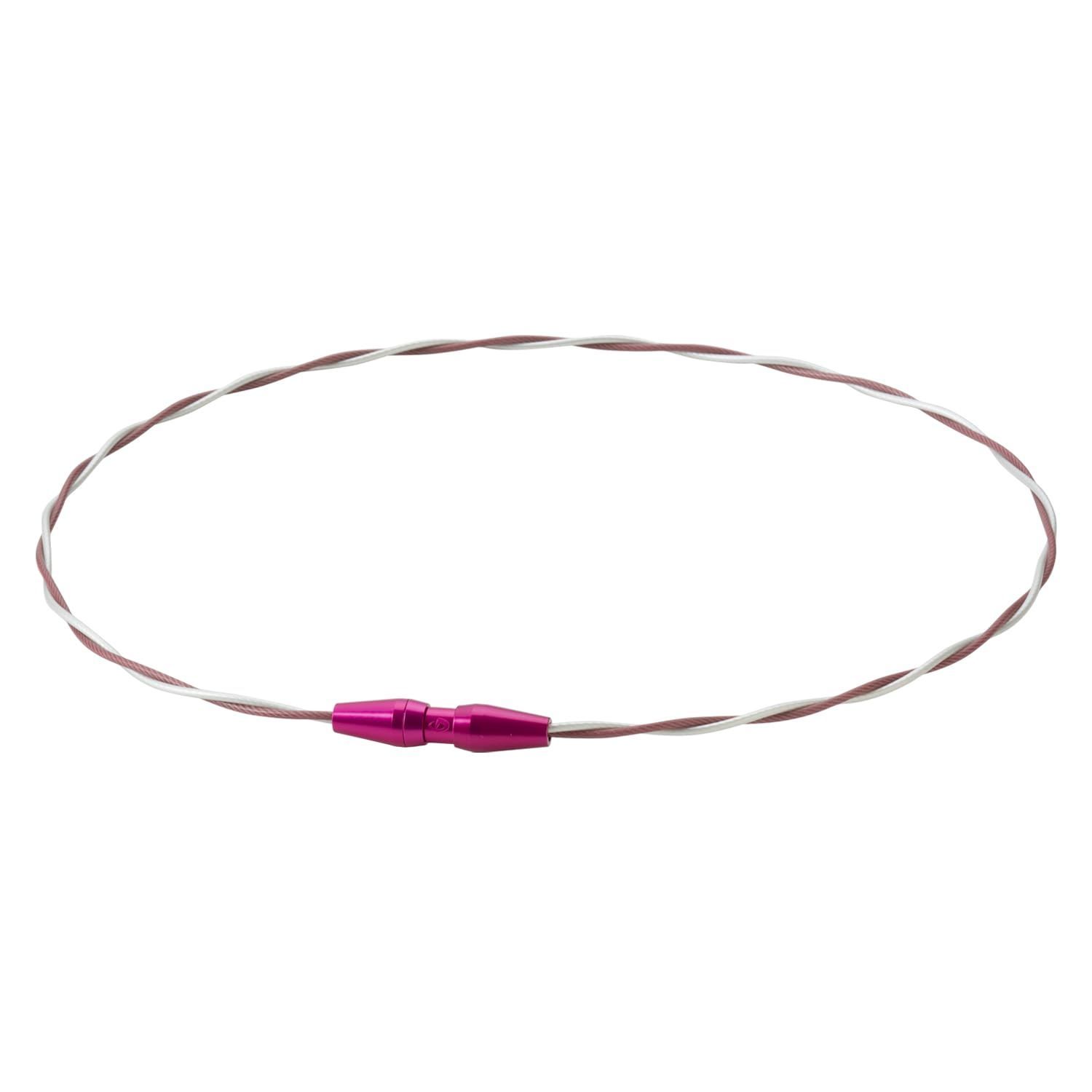ピンク/ホワイト_43 【佐藤輝明選手愛用商品】phiten(ファイテン) ネックレス RAKUWAネックワイヤー EXTREME トルネード ピンク/ホワイト 43cm【肩こり】【首こり】【ファイテン先端技術メタックス