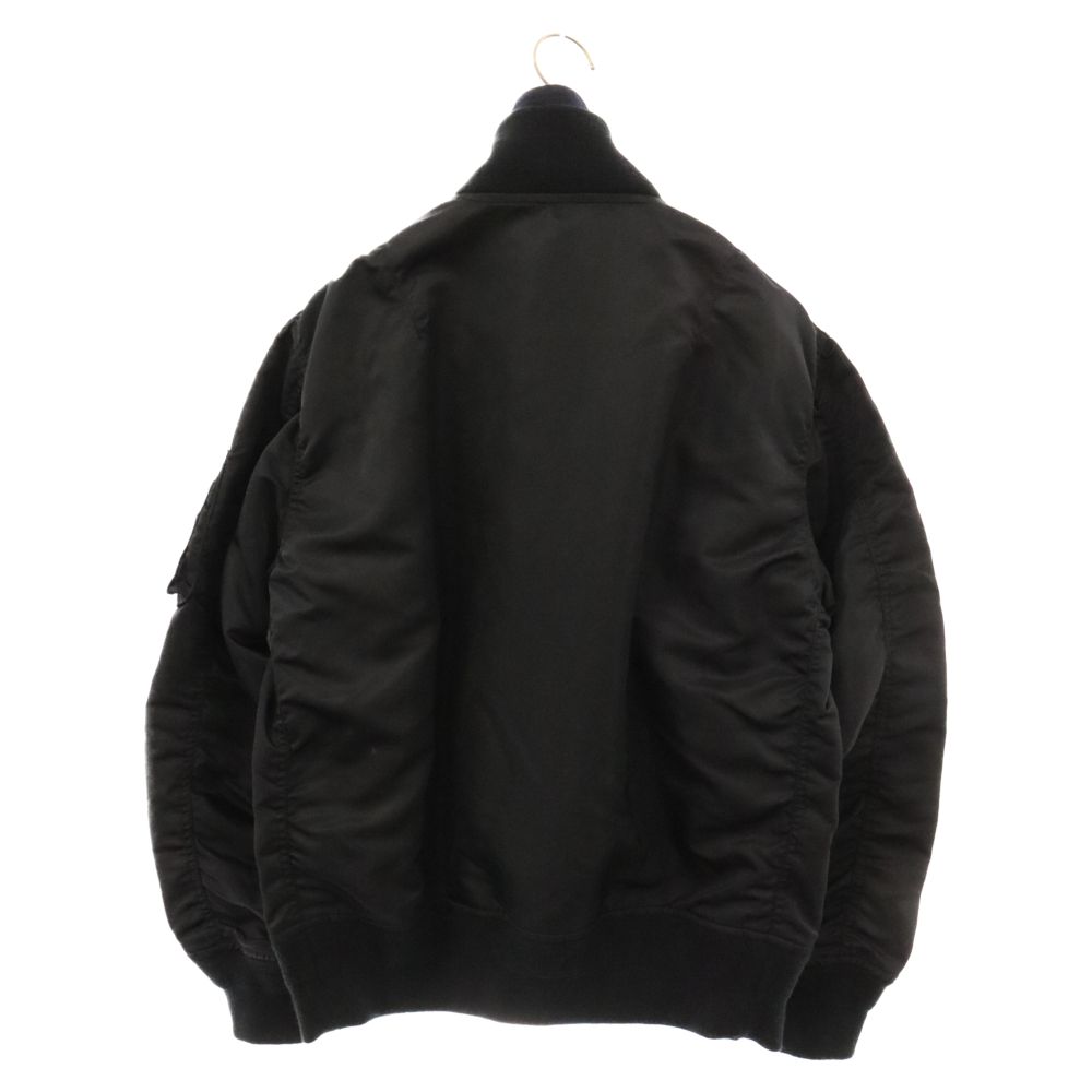 Sacai (サカイ) 19SS REMAKE LAYERED MA-1 BLOUSON レイヤードMA-1ボンバージャケット 再構築ナイロンフライトブルゾン  ブラック SCM-011 - メルカリ