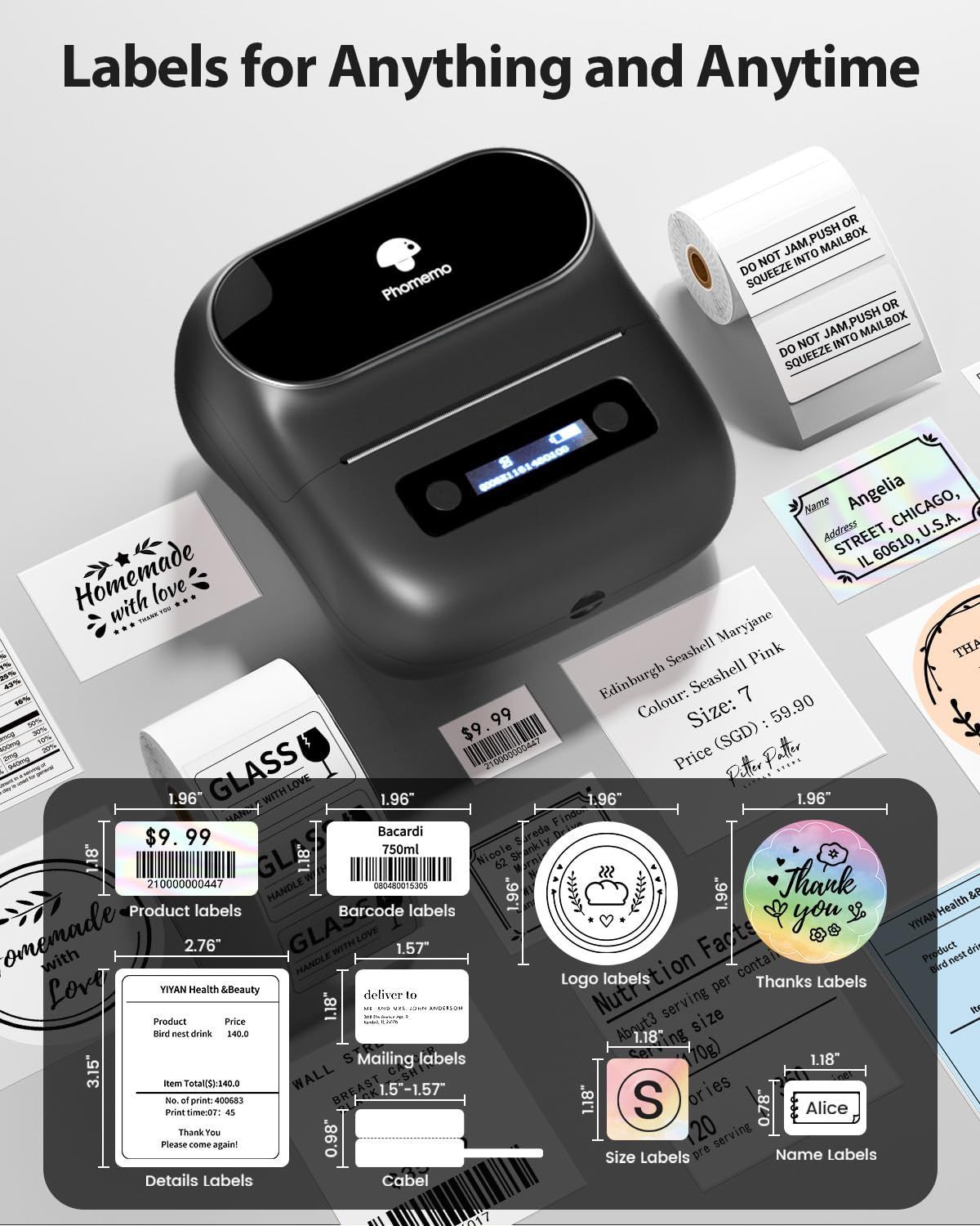 Bluetooth接続 ラベルプリンター