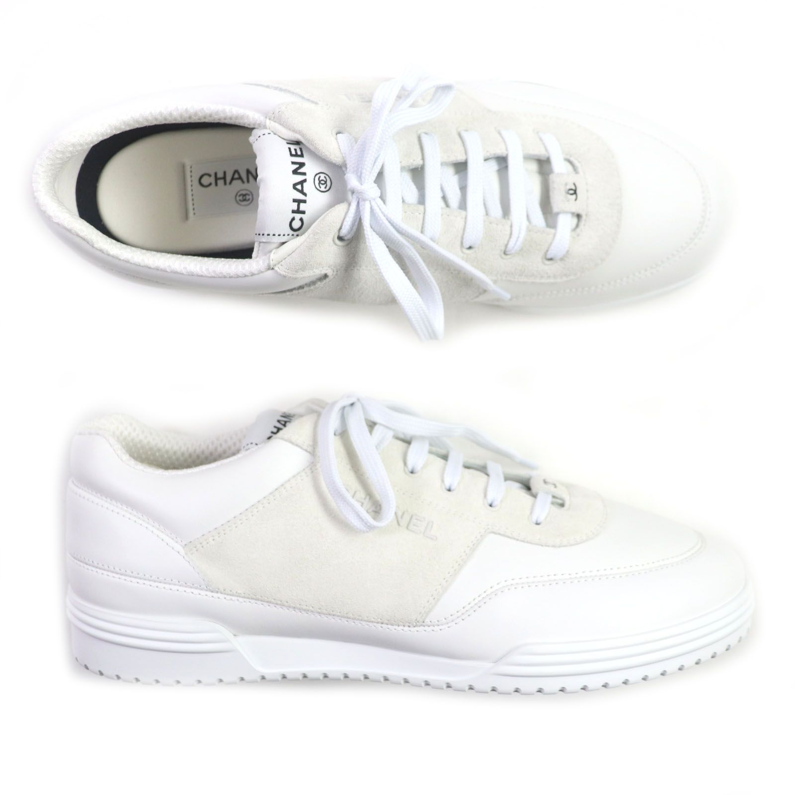 極美品▽CHANEL シャネル 24SS G45471 ココマーク ロゴ入り レザー 