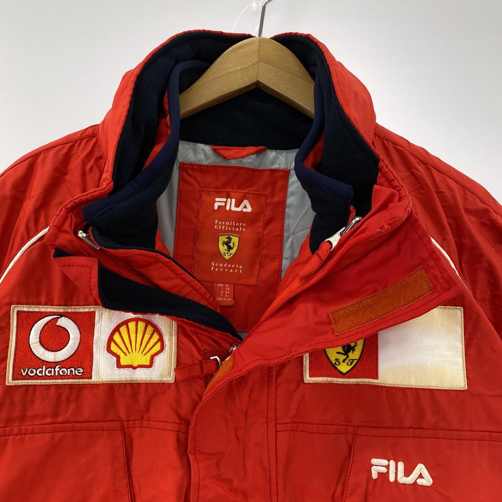 FILA フィラ Ferrari フェラーリジャケット sizeUSA XL/レッド - メルカリ
