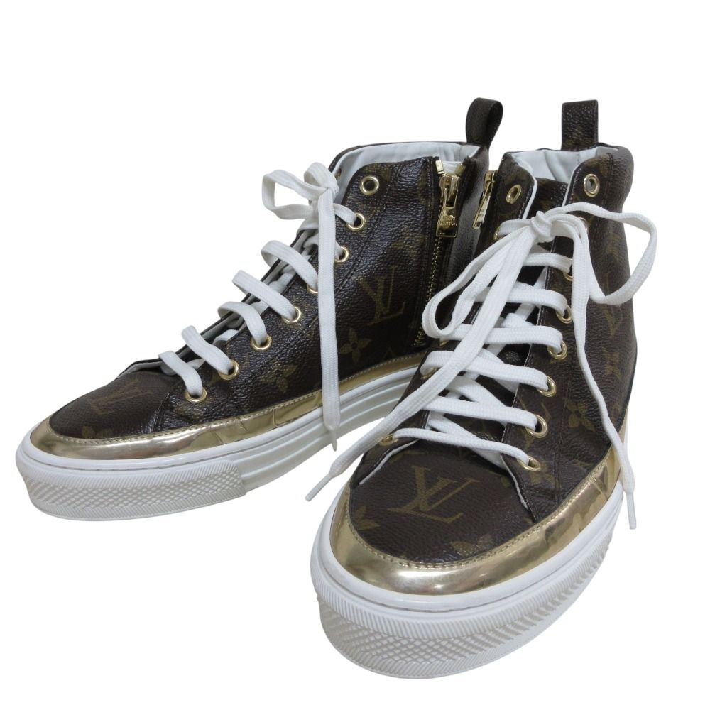 【美品】ルイ・ヴィトン　ハイカットスニーカー ルイ・ヴィトン ハイカットスニーカー メンズ SIZE 7 (M) LOUIS