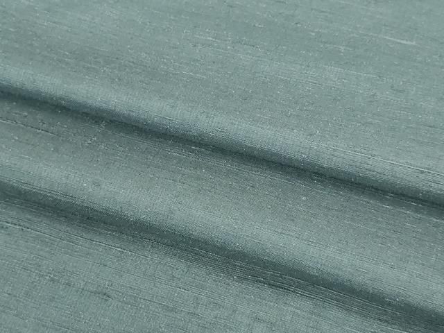 平和屋本店□極上 男性 紬 アンサンブル 色無地 藍鼠色 羽裏・瓢箪