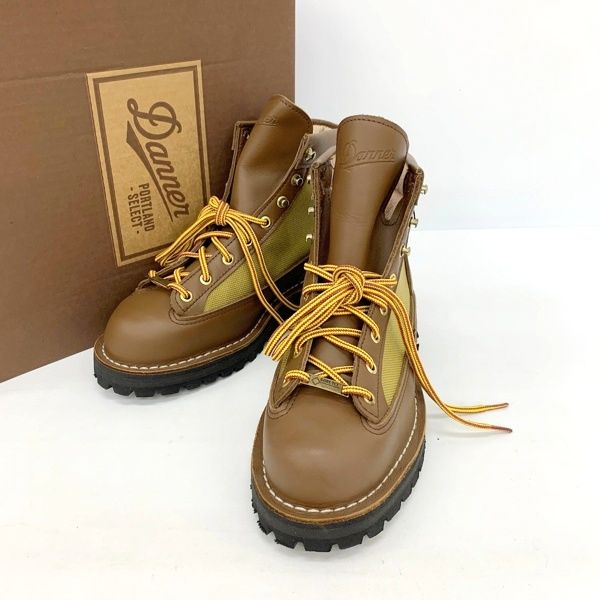 Danner 30440 DANNER LIGHT ダナーライト ワークブーツ レースアップシューズ 防水 アメカジ メンズ US8サイズ ブラウン ダナー 靴 DF15635
