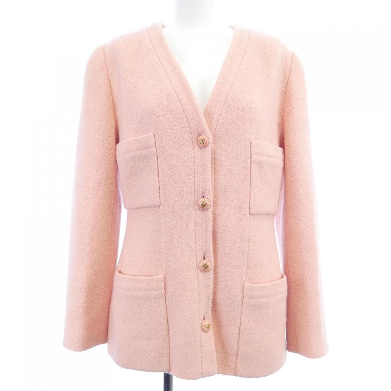 ヴィンテージ シャネル CHANEL P01449V02283 93P ノーカラージャケット