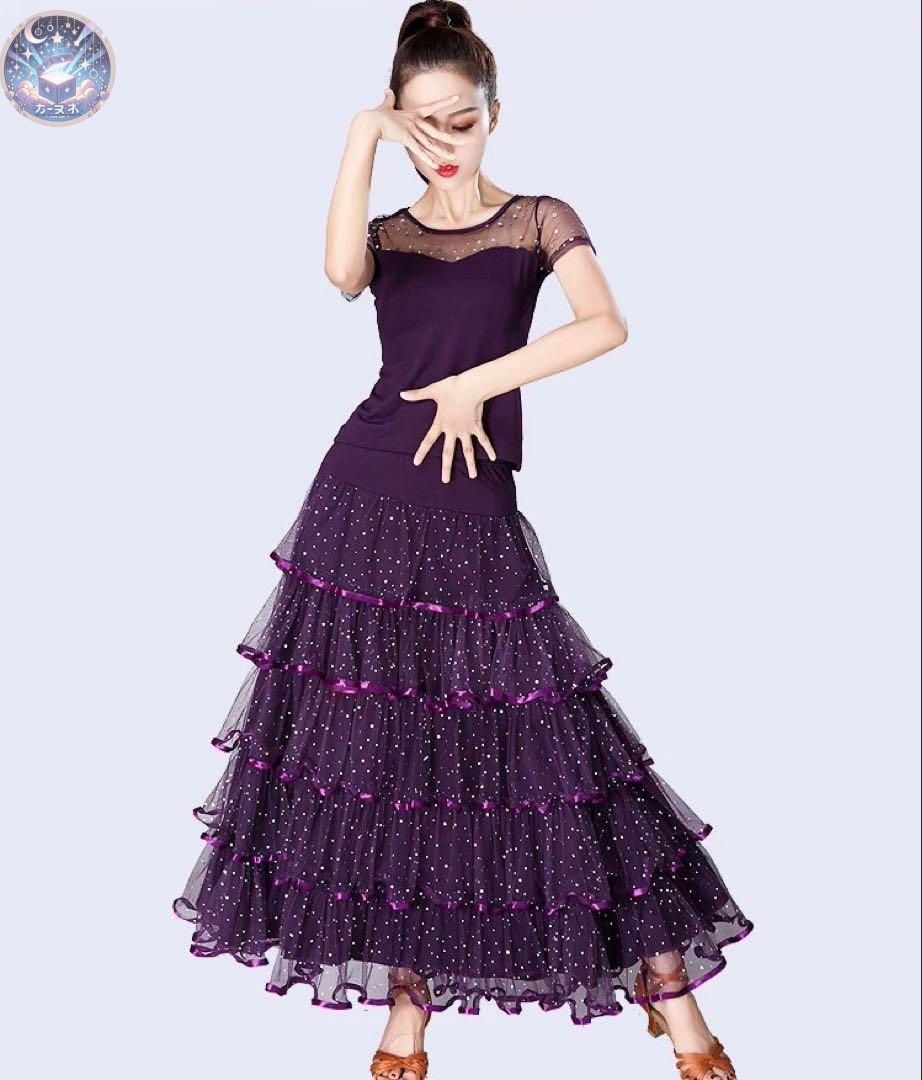 トップス-スカートの2点セット練習着 セットでも別々でも使えて