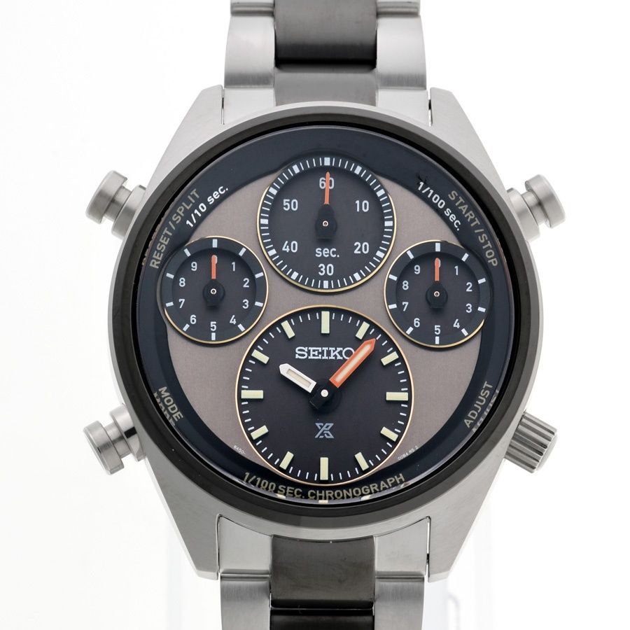 セイコー | SEIKO プロスペックス スピードタイマー ソーラークロノグラフ SBER005|8A50-00C0 グレー|ブラック クオーツ アナログクオーツクロノグラフ40周年記念 モデル 商品番号 A-158384