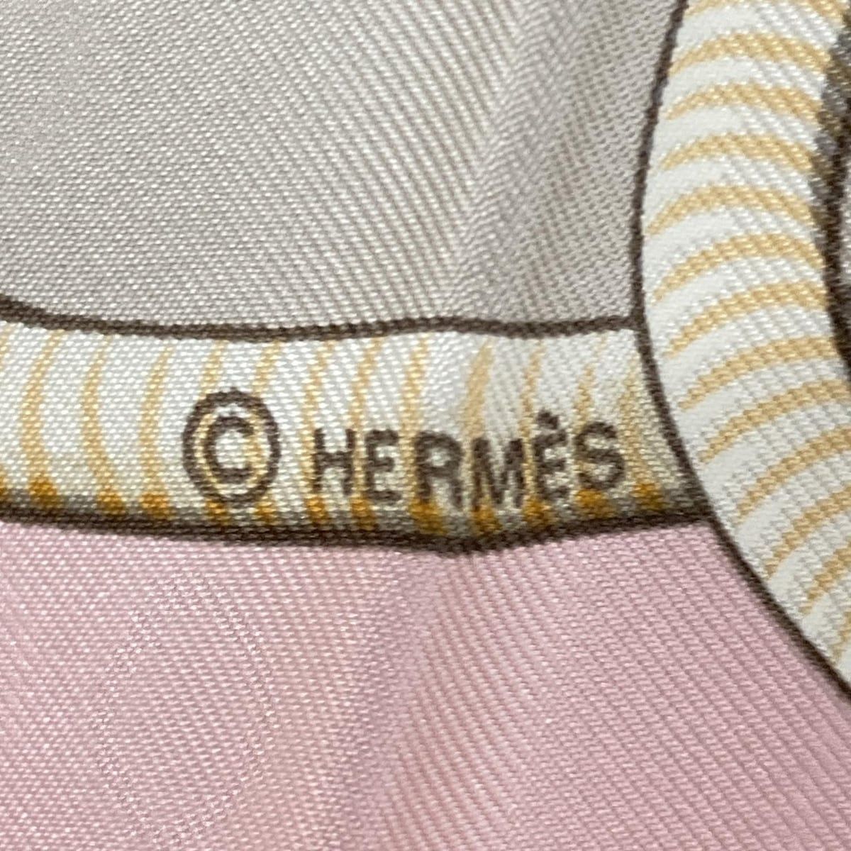 美品】 エルメス カレ ジェアン 140 カシシル TABRIZ パープル