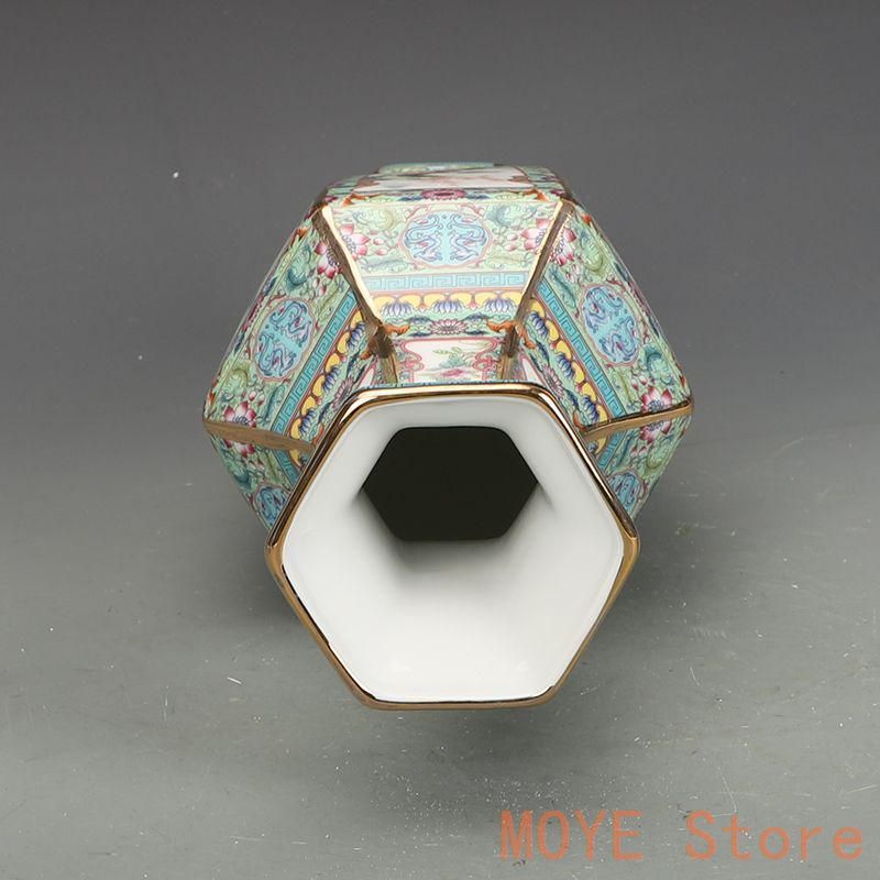 清乾隆粉彩蒔金十二支瓢簞賞瓶 景徳鎮 陶磁器 装飾品 現代工芸品 美術
