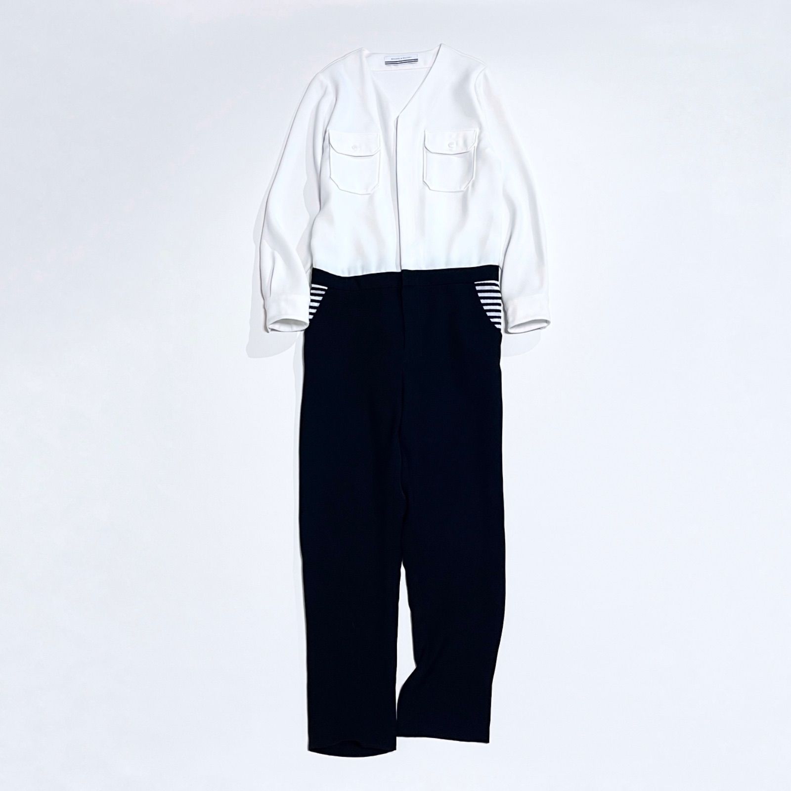 ボーダーズアットバルコニー パディング ジャンプスーツ オールインワン ボーダーアットバルコニー ジャンプスーツ ボーダーズアットバルコニー