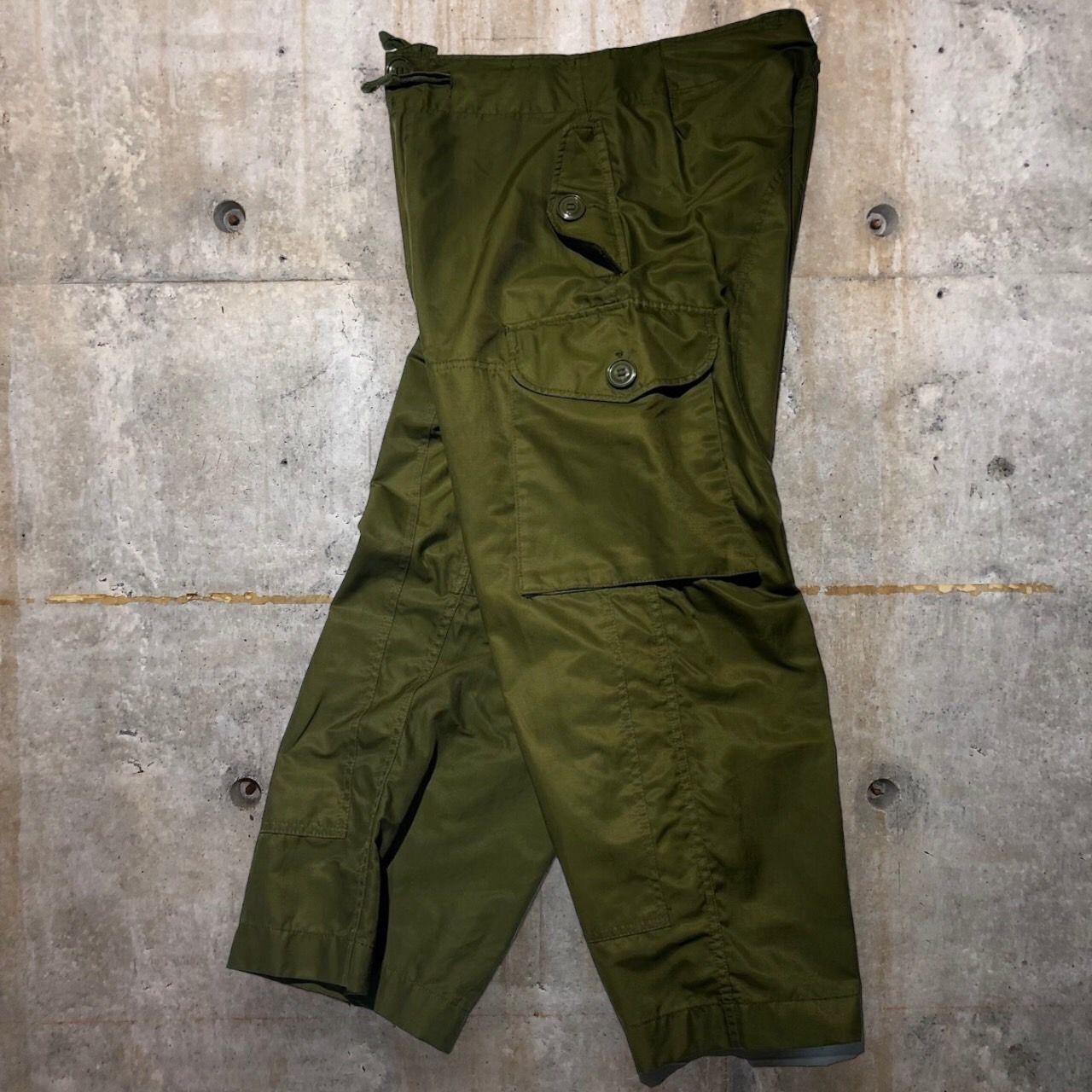 80s カナダ軍 ECW WINDPROOF カーゴパンツ オーバーパンツ MILITARY（ミリタリー） WAIPER.inc 実物 カナダ軍 ECW WINDPROOF