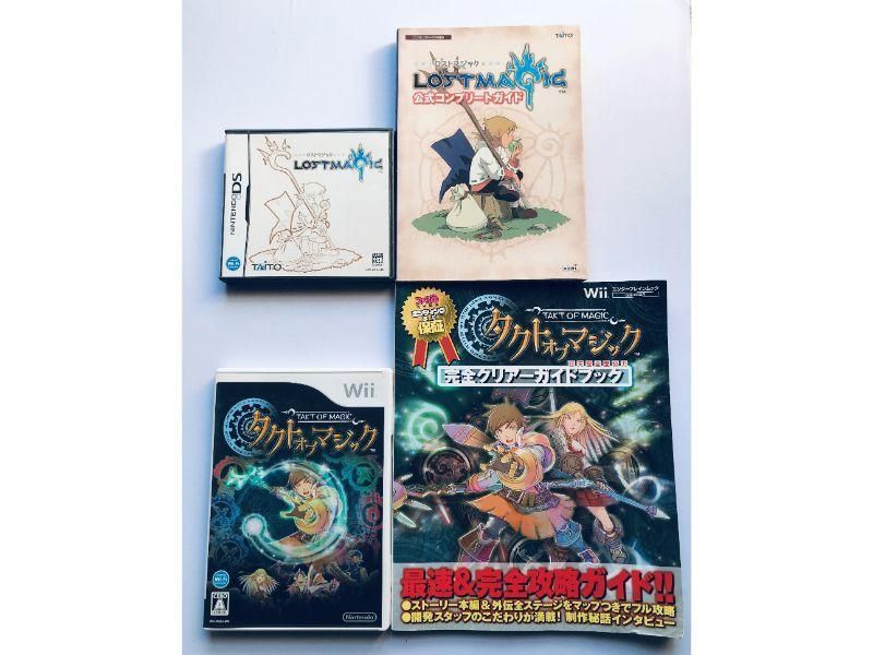 DS Wii ロストマジック タクトオブマジック 攻略本セット 公式クリアーガイドブック 公式コンプリートガイド LOST MAGIC TACT OF MAGIC