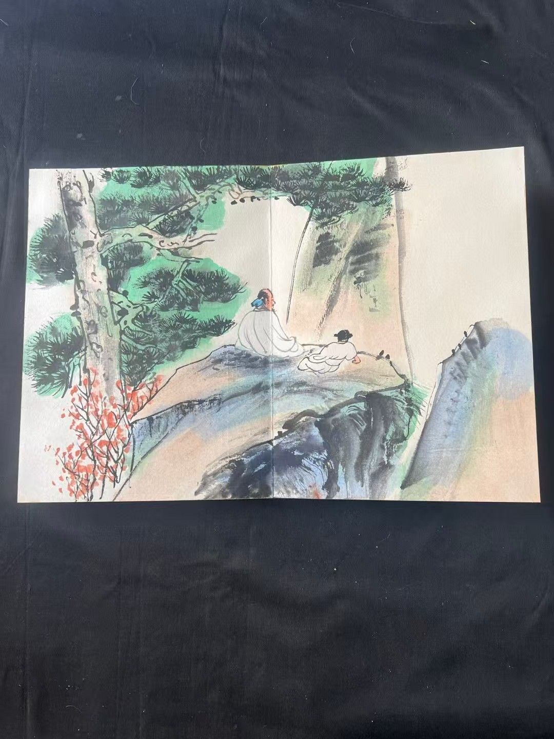 中国古美術・人物畫画・冷枚印款・純手描き・宣紙・国画・書道