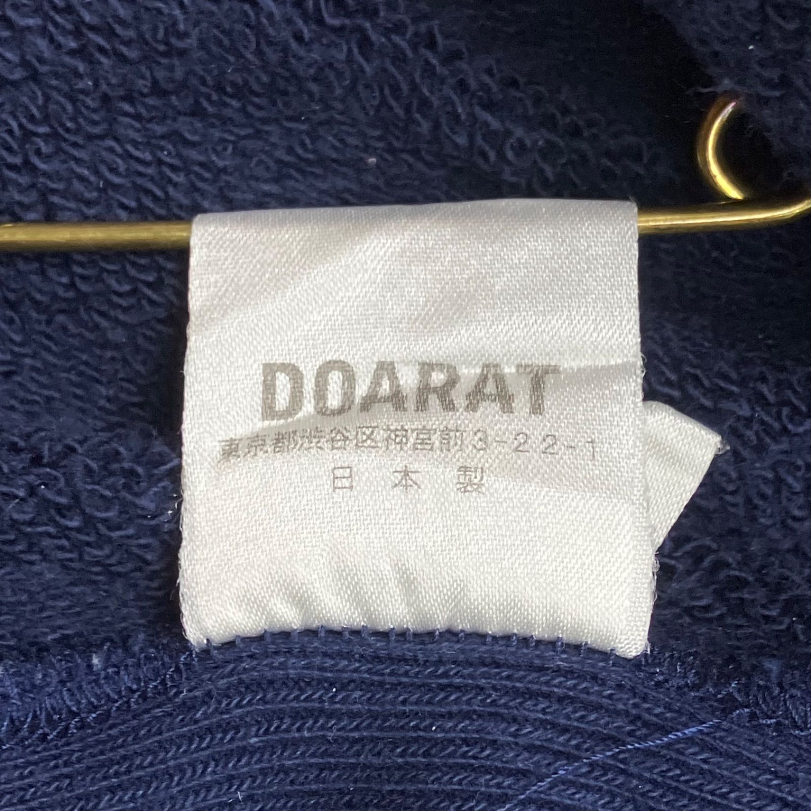 DOARAT ドゥアラット 半袖 前V スウェット ネイビー コウモリ 裏原 