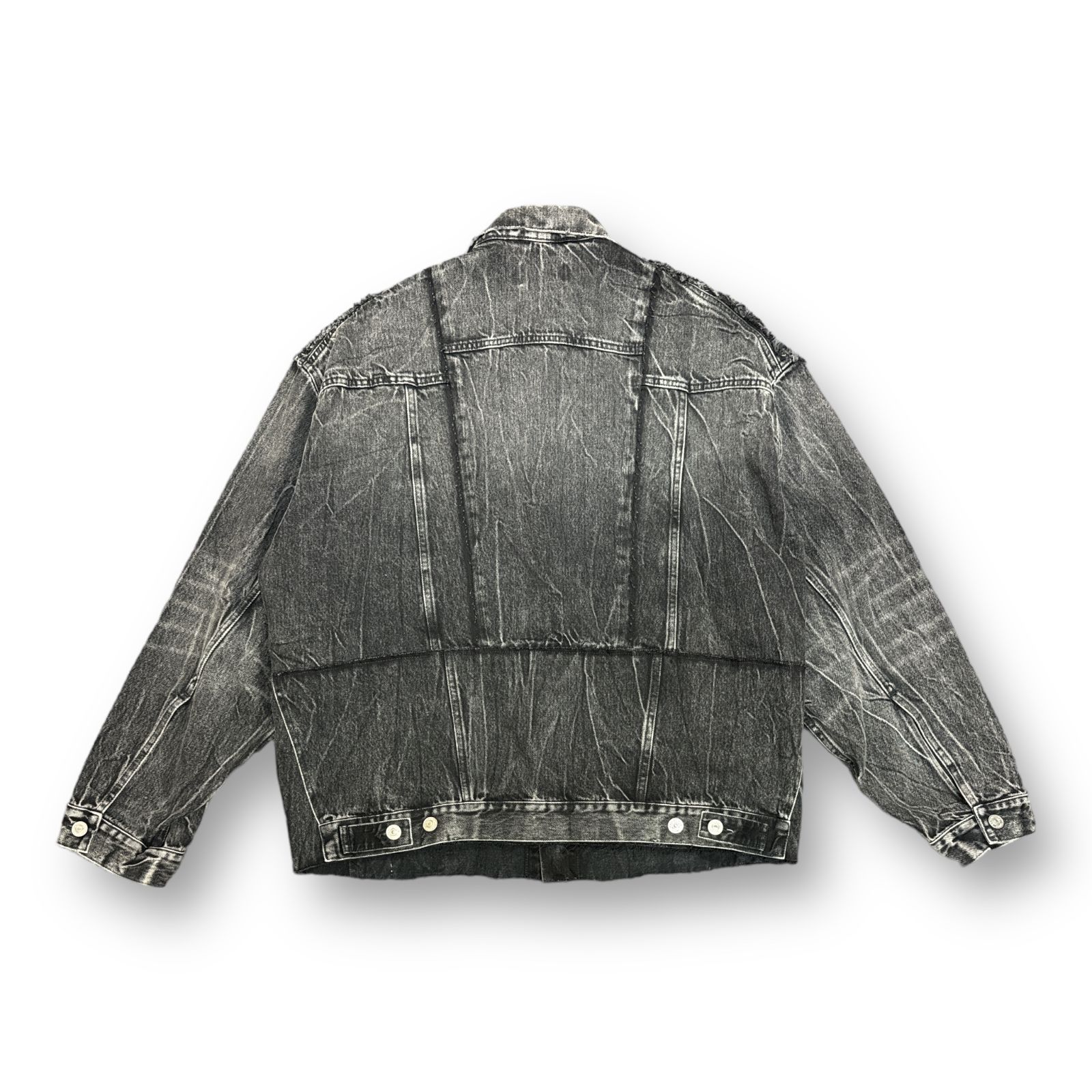 国内正規 BALENCIAGA 23SS Oversized Cut-up Denim Jacket 国内正規 BALENCIAGA 23SS Oversized Cut-up Denim Jacket
