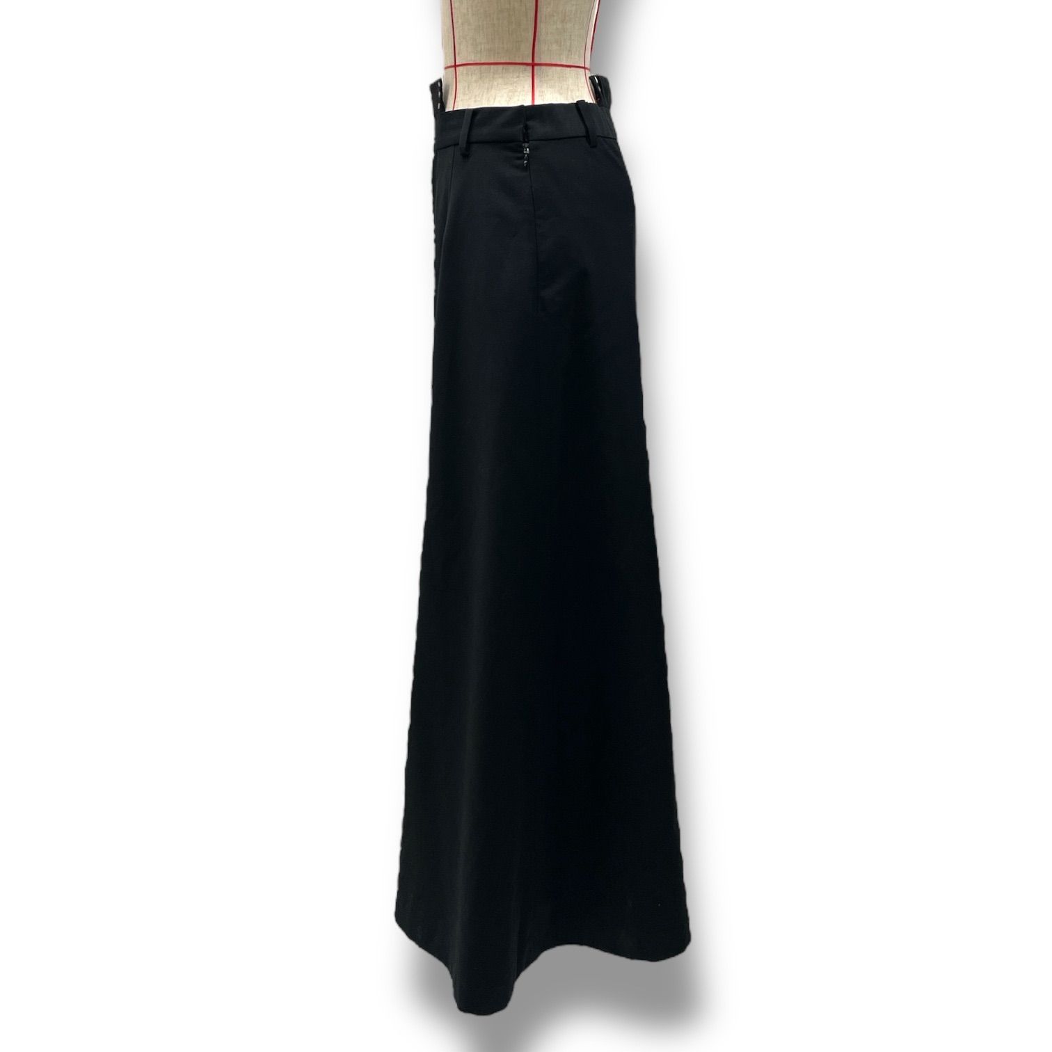 AMERI アメリ MIDI ASYMMETRY STITCH SKIRT アシンメトリー ステッチ スカート フ サイドファスナー 02210970450 黒 ブラック Mサイズ レディース 通年 ゴーゴー古着マルイ北千住店 22 No.1007