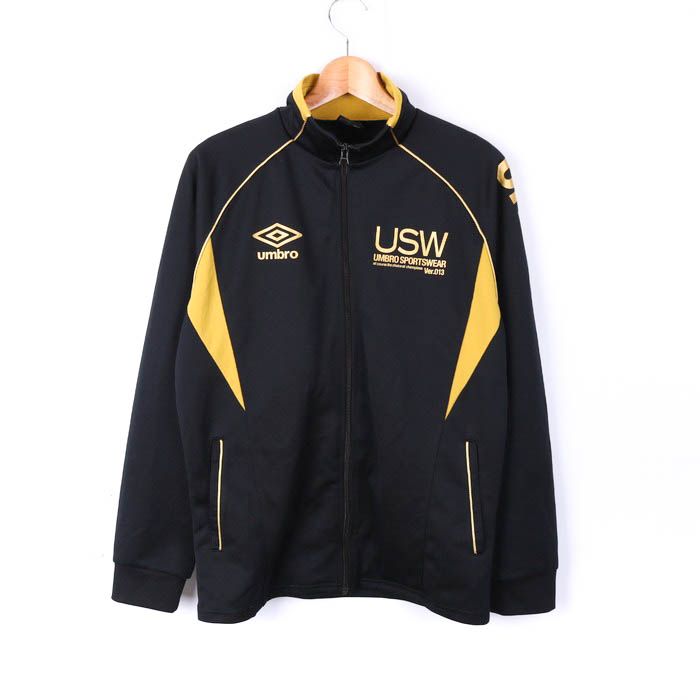 Size.2XL】90's old UMBRO アンブロ 刺繍ワンポイント ネイビー 紺