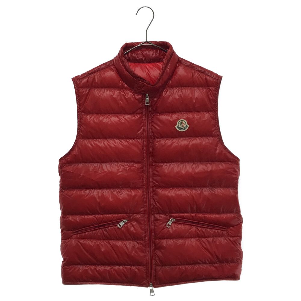 MONCLER (モンクレール) GUI GILET ナイロンダウンベスト レッド