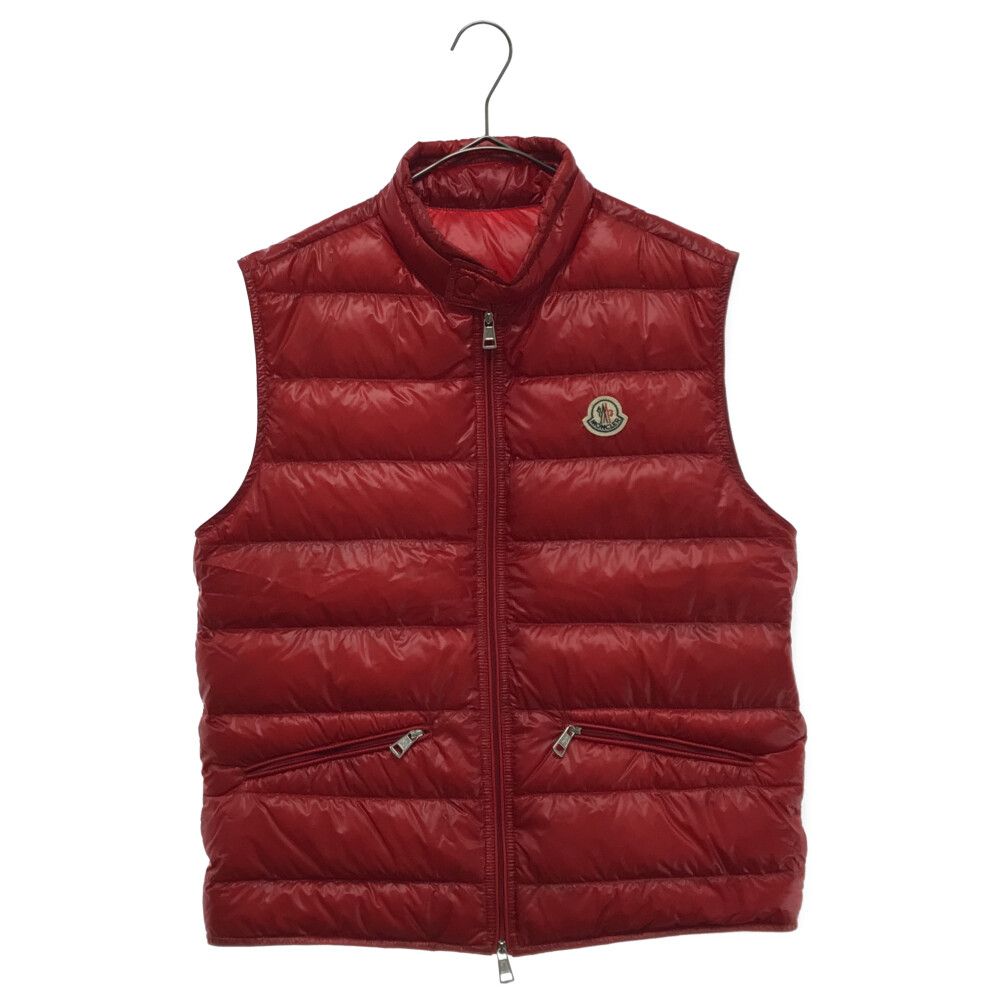 MONCLER (モンクレール) GUI GILET ナイロンダウンベスト レッド 510914336199-53029 - メルカリ