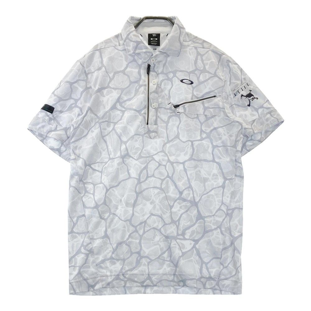 ☆OAKLEY☆メンズ ゴルフウェア ハーフジップ ポロシャツ XLサイズ