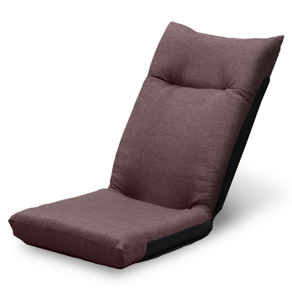 【人気商品】座椅子 ブラウン アイリスプラザ 幅約46×奥行約58×高さ約68cm リクライニング YC-601