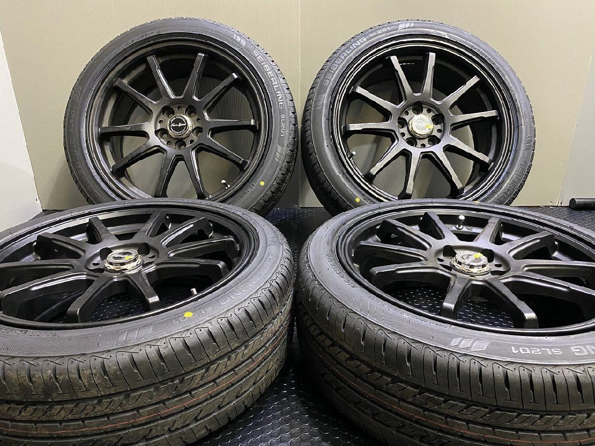 25年製 バランス済 SEIBERLING SL201 215 45R17 夏タイヤ BLEST EURO SPORT 17インチ 7J5HPCD100 45 プリウス レガシィ等 VTP152