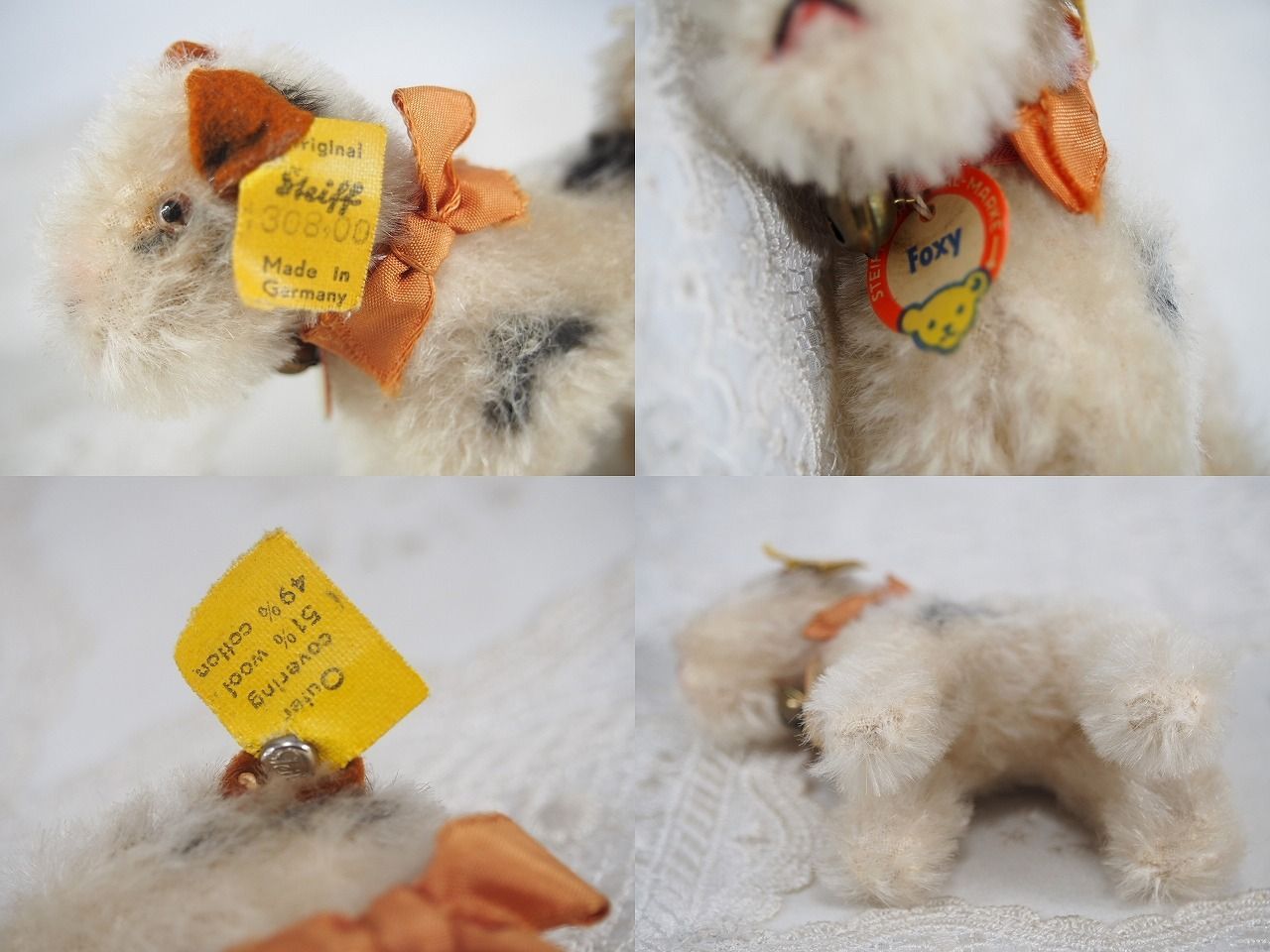 シュタイフ☆Foxy Foxterrier ID's完品☆稀少№付☆フォクシー