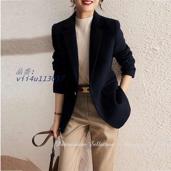 ネイビージャケット 紺ブレ テーラードジャケット ブレザー シングル