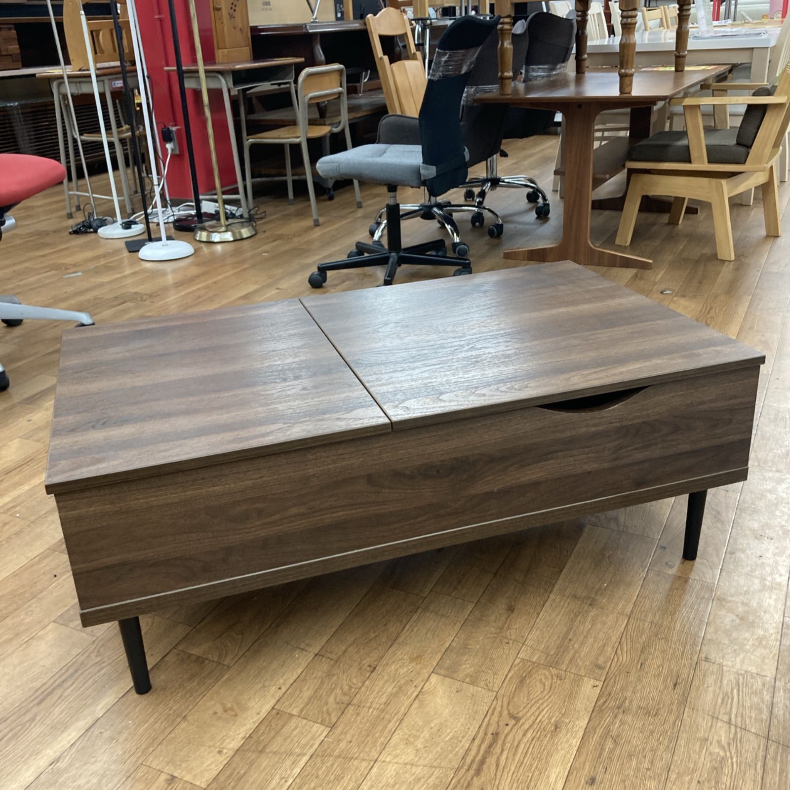 名古屋市近郊送料設置無料 S741 NITORI ニトリ 昇降式テーブル リフティ100 幅100cm