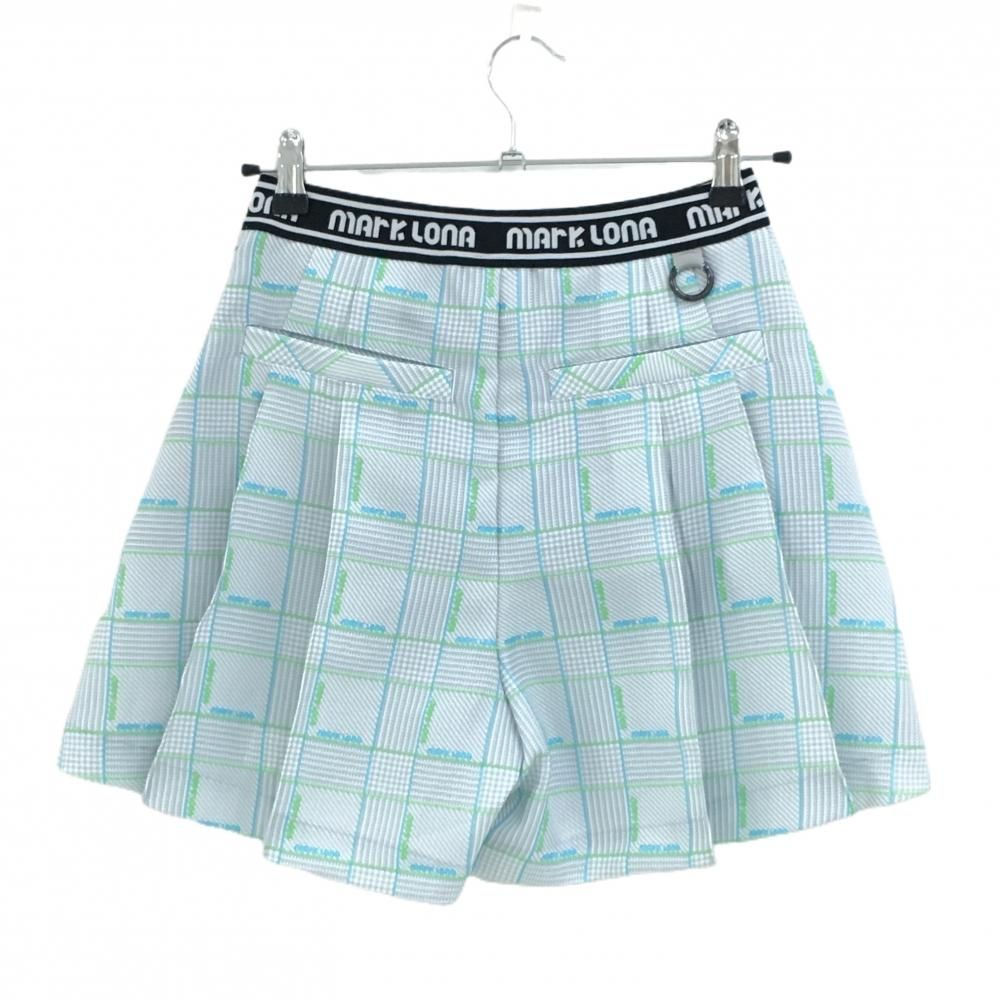 超美品】マークアンドロナ キュロットスカート ライトグレー×ライト