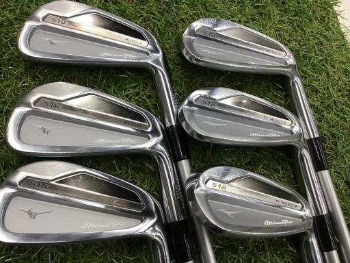 SALE，得価 【中古】 ミズノ Mizuno Pro 518 6S アイアンセット IR 純正特注シャフト (フレックスSR) メンズ 男性用 右利き 右用 Cランク ゴルフクラブ アイアンセット