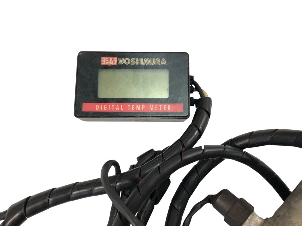 ヨシムラ デジタルテンプメーター 水温計 作動OK パイプ外径約28φ TO-M6045 DECORATOM_COM_BR
