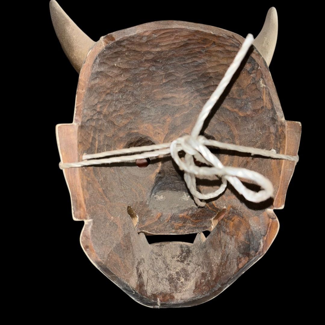 木彫 面 古道具 アンティーク 古美術 神楽面？ 2025年最新】Yahoo!オークション -神楽 面の中古品・新品・未