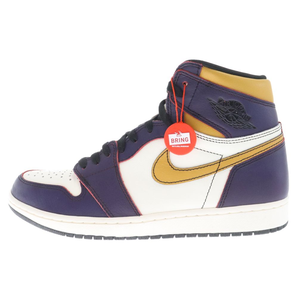 NIKE SB (ナイキエスビー) AIR JORDAN 1 RETRO HIGH OG DEFIANT LAKERS エアジョーダン1 ハイ  ディフィアント レイカーズ シカゴ ハイカットスニーカー US10/28cm CD6578-507 - メルカリ