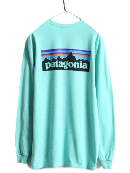 Patagonia 長袖シャツ Lサイズ エメラルドグリーン古着男子 - シャツ