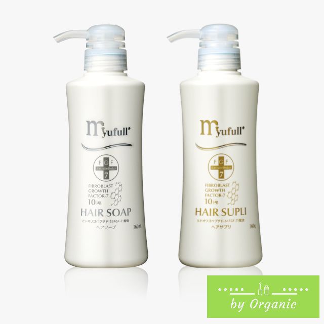ヘアソープ・ヘアサプリ■ミューフル　myufull ミューフル ヘアソープ 360mL／ヘアサプリ 360mLセット
