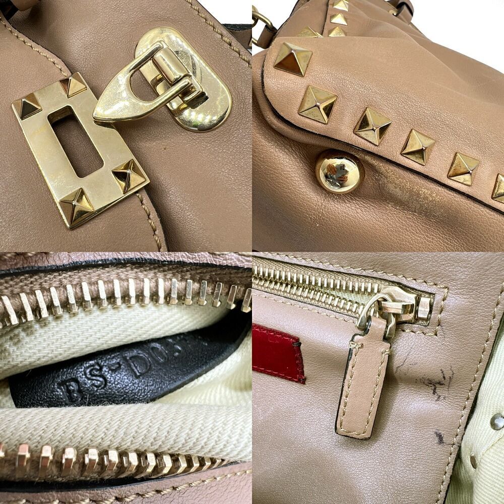 【良品】Valentino/ヴァレンチノ2wayハンドショルダーバッグ Valentino ヴァレンチノ ロックスタッズ 2WAY ハンドバッグ