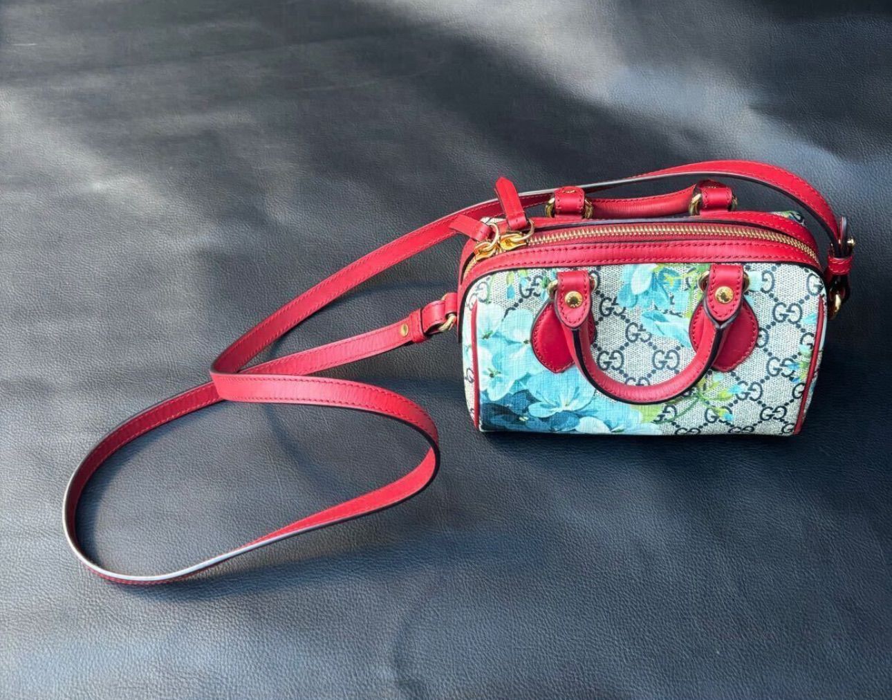 美品 GUCCI グッチ GG ブルームス 2way ミニボストン バッグ 