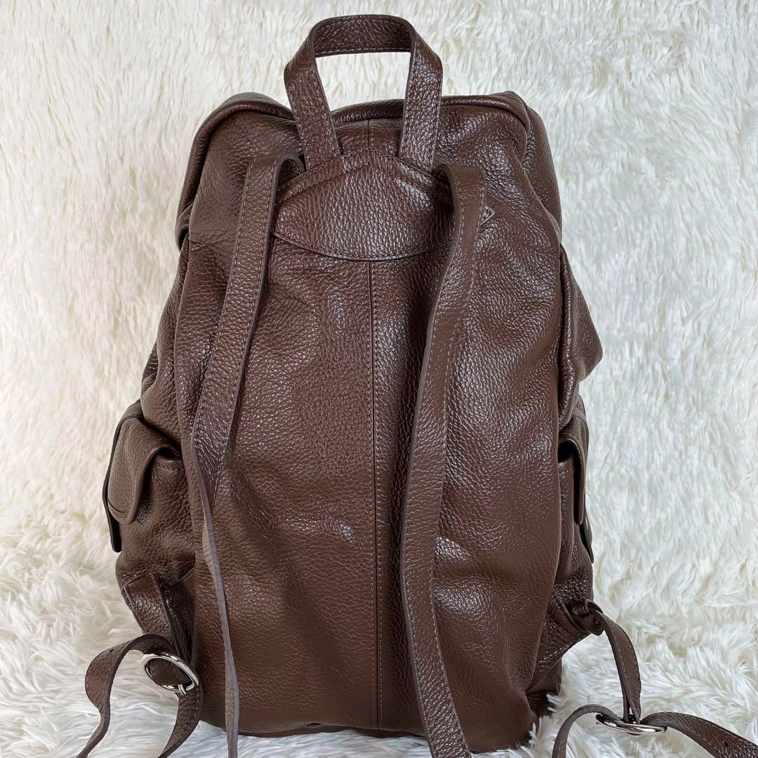 レアorobianco レザーナイロン バックパックMADE IN ITALY 極美品 Orobianco ボディバッグ ブラック レザー ナイロン