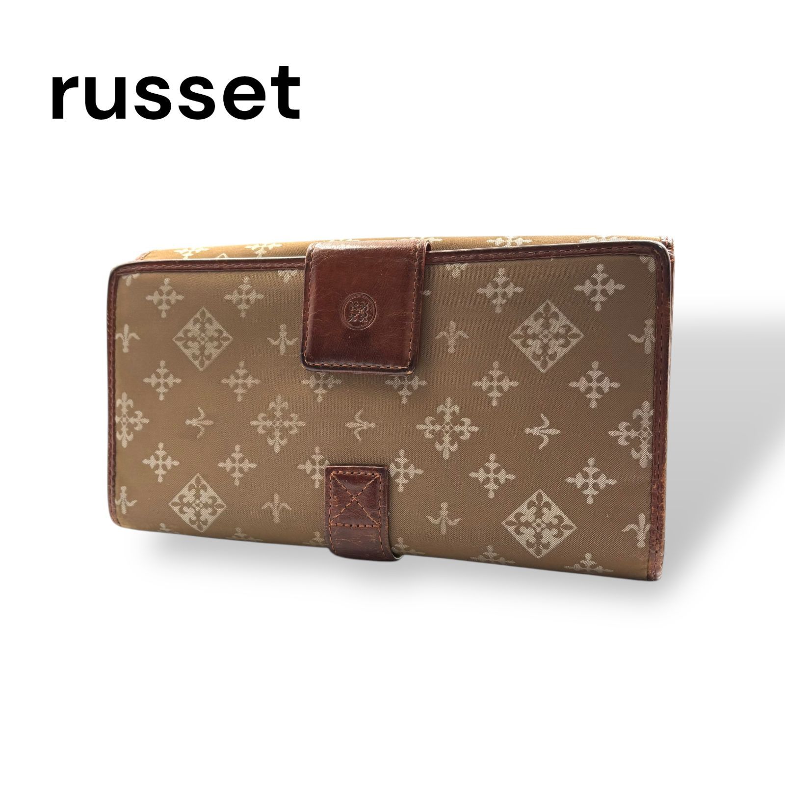 russet ラシット 2つ折り長財布 ナイロン ブラウン 251380790 russet ラシット 2つ折り長財布 ナイロン ブラウン 251380790