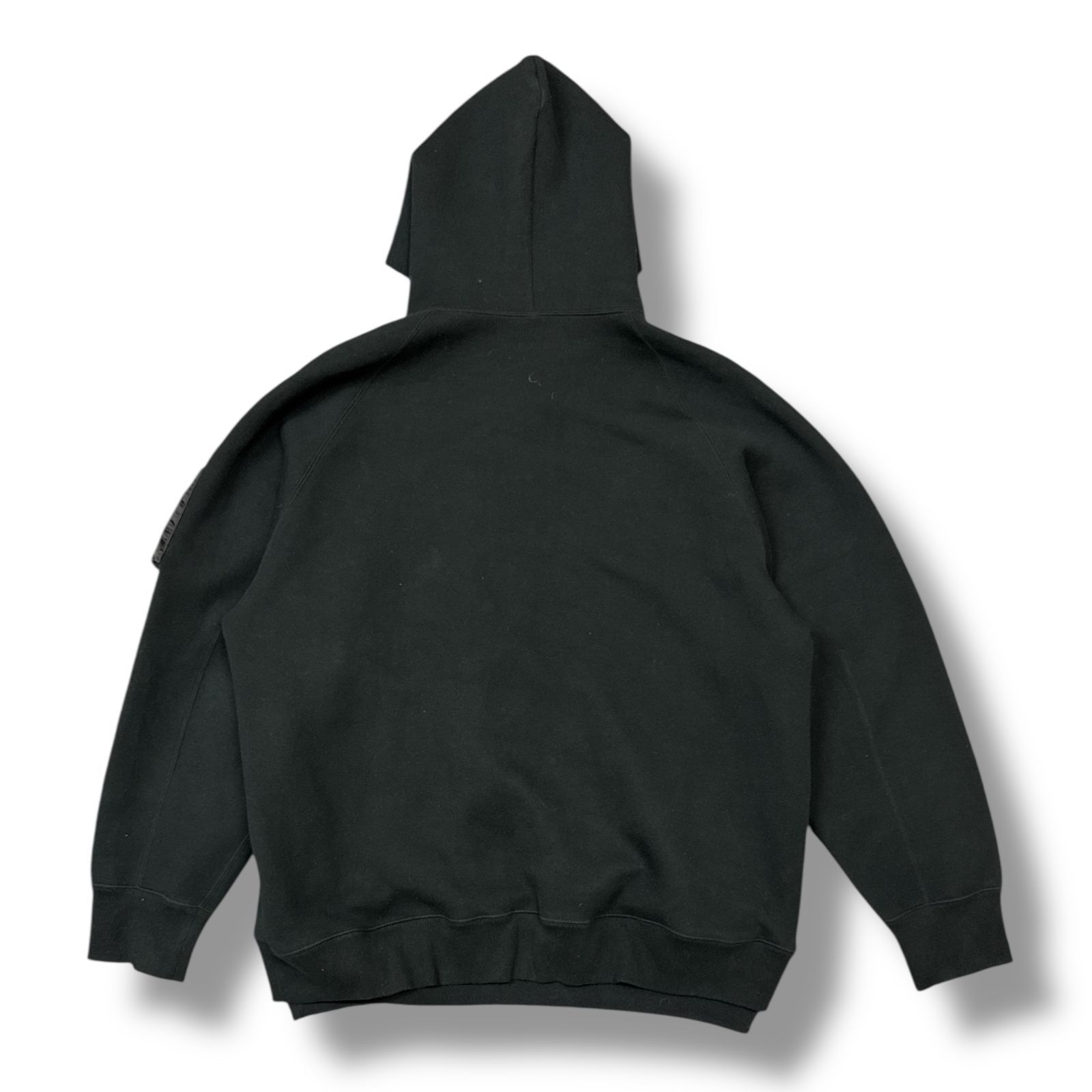 sacai 24SS Sponge Sweat × Nylon Twill Hoodie スポンジ