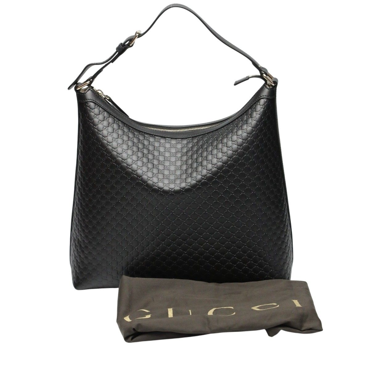 グッチ 449732 ショルダーバッグ ブラック  GUCCI マイクロ グッチシマ グッチ 449732 グッチシマ ワンショルダーバッグ マイクロ ショルダー