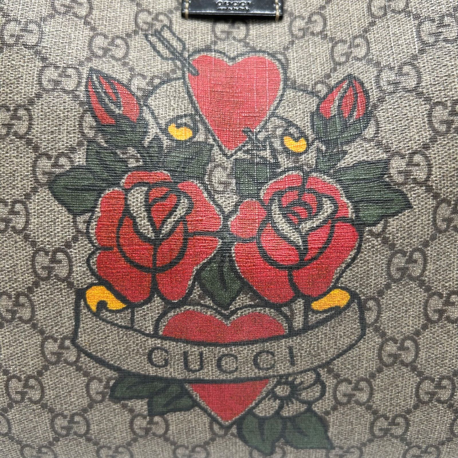 ◎極美品 GUCCI グッチ トートバッグ GGスプリーム バラタトゥー 